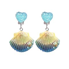 A3:Blue Seahell Earrings