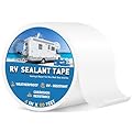 IONCAT RV Roof Sealant Tape, 4 Inch X 50 Feet RV Repair Seal Tape for Camper Trailer Boat Seam Leaks Roofing, UV Resistant & Weatherproof, White