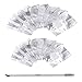 OZAUR 200 Paquet Papillotes Ongles d'Aluminium avec une Repousse Cuticule Ongle Tin Foil d'aluminium avec le Coussinet Pré-Trempé Enlève le Gel à Ongles Rapidement et Facilement pour Salon