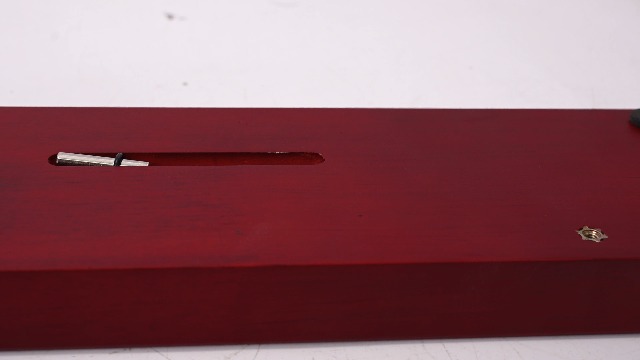 DecoWoodo Challenge Coin Display Stand 4 Rows Wooden Military Coin Holder Rack Case Holds 30 Coins, Mahogany Finish