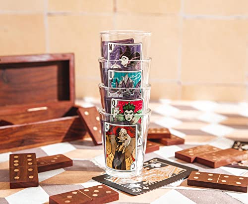Disney Villains Portraits 1-Ounce Mini Whiskey Shot Glasses, Set Of 4 | Home Barware Drinkware #TOP7