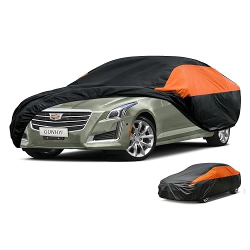 Cadillac Car Cover Custom Fit Cadillac CTS (2015-2019) Waterproof All Weather for Automobiles, Lightweight Full Exterior Cover Outdoor Sun UV Rain Dust Snow Wind Protection. 13 Cadillac 13 C