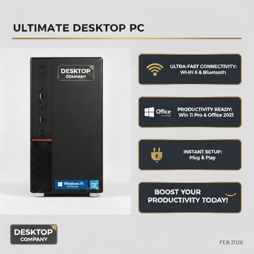 Image of Core i7 Desktop Computer PC | Core i7 4770 3.40 GHz | 16GB RAM | 512GB |HD Graphics 4600 | USB 3.0 | HDMI, VGA, Ethernet | Wi-Fi 6 & Bluetooth | Windows 11 Pro & MS Office 2021| 2-Year Warranty