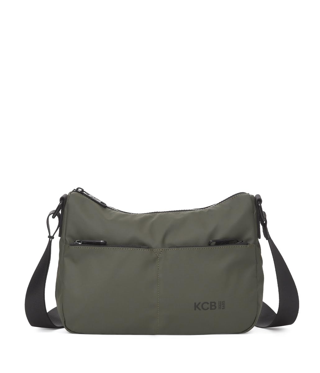 KCB Bandolera Grande Dual | Gran Capacidad y Organización | Bolsillos Multiusos con Cremallera | Material Resistente | Asas Ajustables | 100% Vegano