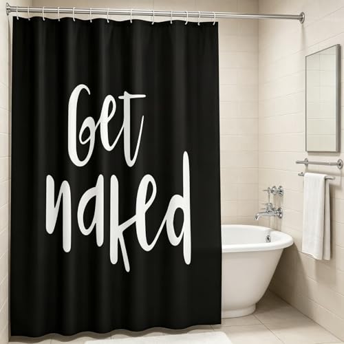 Rideau de douche de qualité supérieure en polyester noir texturé durable - 3