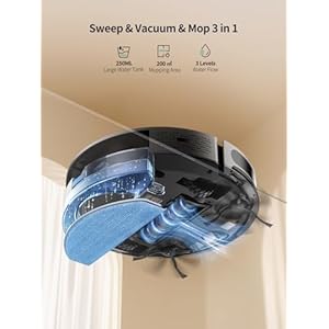 Robot Vacuum Cleaner with 4500Pa Strong Suction 3 in 1 Robot Vacuum and Mop Carpet Auto Boost Self Charging 29Slim Design RemoteAppAlexa Control Ideal for Pet HairCarpetHard Floor