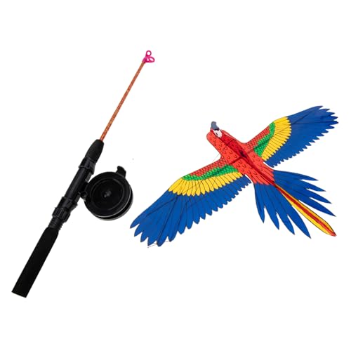 Toddmomy Fishing Pole Kite Kite Reel Pole Large Mini Boys and Girls Outdoor Toy