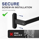 Matte Black Towel Rack for Bathroom - 24" Rustproof Towel Holder, Sturdy Towel Bar Wall Mounted, Space-Saving Towel Hanger, Bathroom Accessories, Home Decor, Apparment Essentials - Image 4