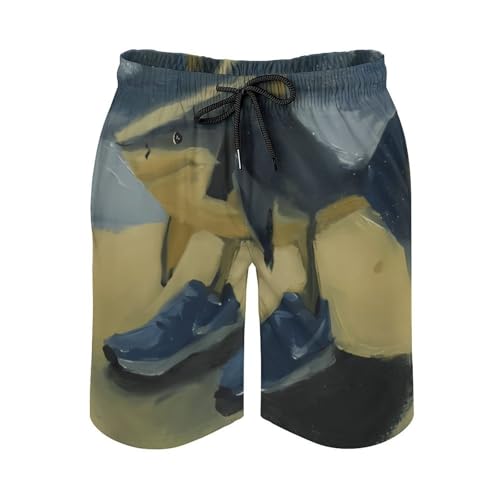 Tralalero-Tralala Merch Mens Swim Trunks Beach Compression Liner Shorts3