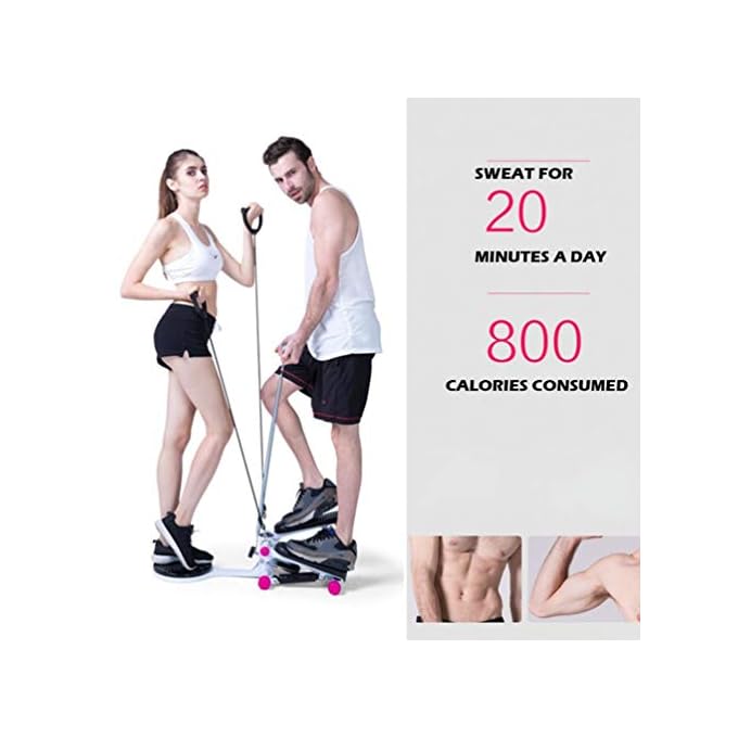 GKDGKD Stepper for Exercise Workout, Stair Step Machine with Handle and