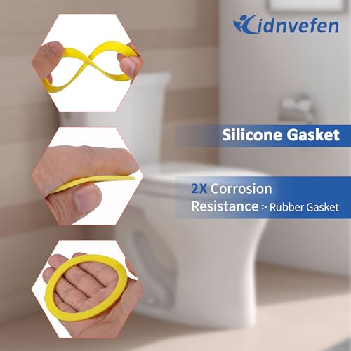 3Pcs Canister Flush Valve Seal for Kohler, Toilet Tank Parts GP1059291 Flush Valve Seal, Silicone Gasket Replacement Parts Toilet Seal Ring - Image 6