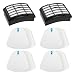 Colorfullife 2 Hepa Filter 4 Foam for Shark Vacuum Cleaner Navigator Lift-Away NV350, NV351, NV352, NV355, NV356E, NV357, NV360, NV370, NV391, UV440, UV490, UV540 Part XFF350 XHF350