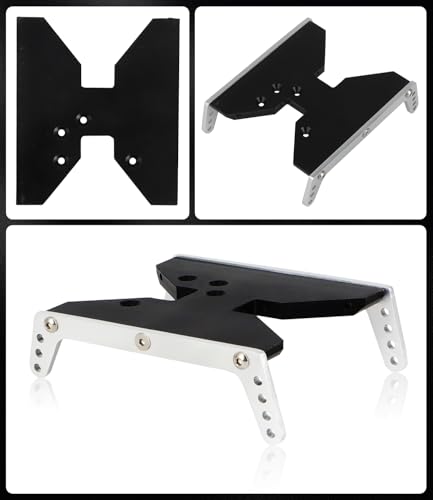 Image of Underside Skid Plate Kit, Chassis Skid Plate Protector for Axial Capra Skid Replace for VDR-0017 Aluminum POM Nylon Thick Anti-Scratch Anti-Collision Bottom Skid Plate Kit