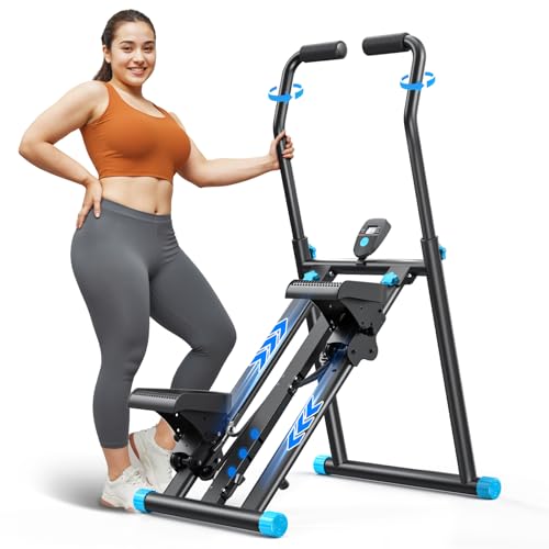 MERACH Stair Stepper for Home Gym Exercise, New Version Vertical Climber Machine for Full-Body Workout, Compact Folding Cardio Exercise Climber with Extended Step Range (2448 B1)