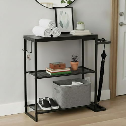 SayBond Creations 31'' Narrow Entryway Table, 3-Tier Console Table with
