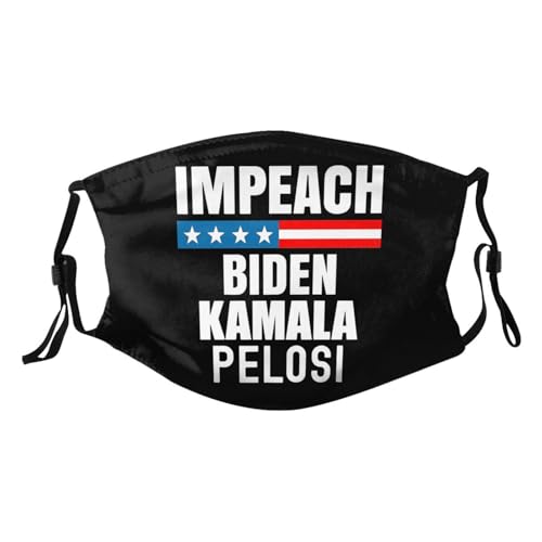 Impeach Biden Kamala Harris Pelosi Adult Dust Mask Adjustable Dust Face with 2 Filter70