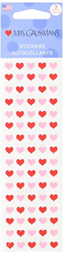 Mrs Grossman Stickers-Micro Red and Pink Hearts