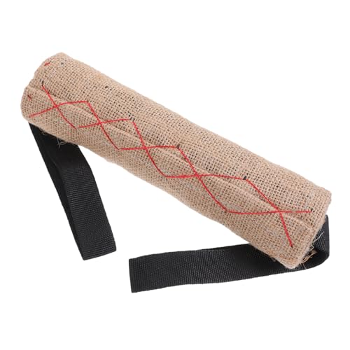 HOLIDYOYO Dog Bite Stick Plush Pet Dog Large Small Soft Rope Interactive Chew Beige