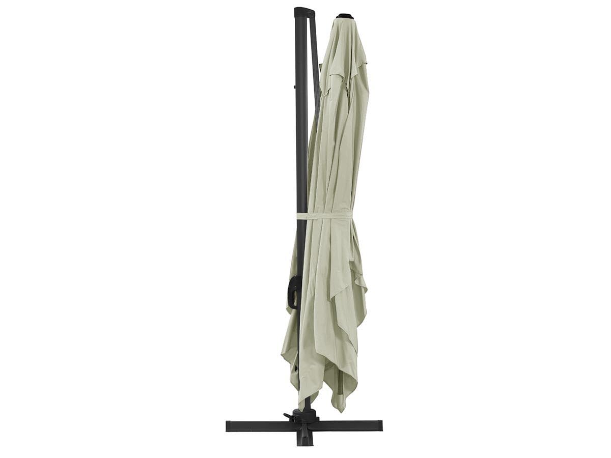 Parasol Jardin déporté alu Sun 4" 3 x 4 m - Ecru