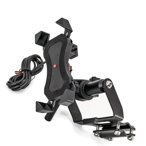 Support GPS moto Africa Twin CRF1000L anti-vibration avec USB