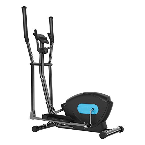 Image of Elliptical Machine Small Mini Space Walker Home with Non Slip Feet Magnetic Ellipse Trainer with 8 Levels of Resistance Black