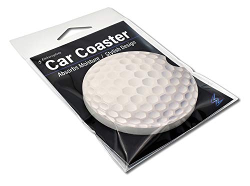Portavasos de cerámica estilo bola de golf para auto miniatura 6