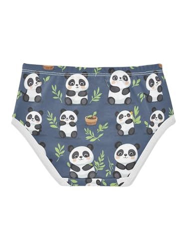 ZZKKO Cute Little Panda Girls Underwear Toddler Panties for Girls Comfort Brief Size 2-8T2