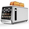 Keenstone Toaster 4 Slice, Digital Smart Toaster with TouchScreen, Memory Function, Single Slot Toasting, Timer, Reheat & Defrost for Bagels, Bread, Waffles, Muffin, Stainless Steel Kitchen Essentials