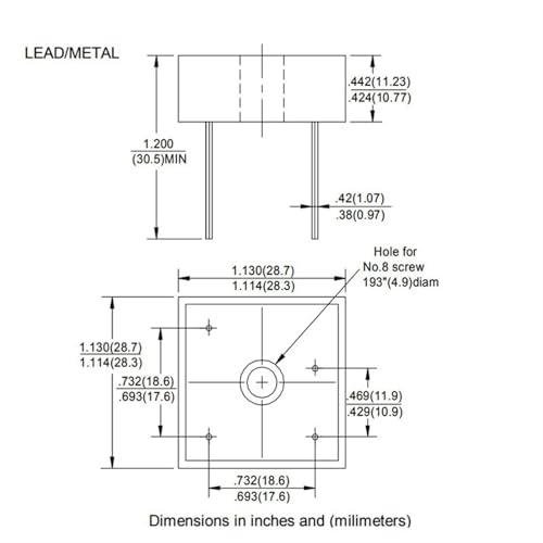 Pont de diode carré KBPC3506W 35A : Conversion stable 600V DIP-4
