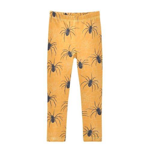Cute Spider Girls Leggings,Workout Leggings for Girls Toddler Athletic Legging Size for 3-10T