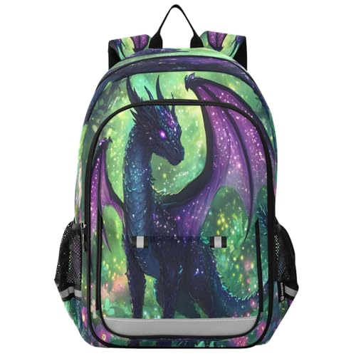 Sac à dos ordinateur enfant dragon violet idéal pour la rentrée