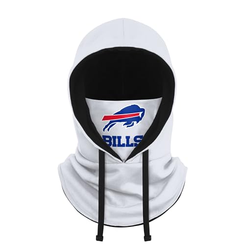 FOCO Buffalo Bills NFL White Drawstring Hooded Gaiter