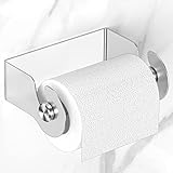 XILIMEN Adhesive Toilet Paper Holder Brushed Nickel, Toilet Paper Roll Holder Wall Mount, No Drillin