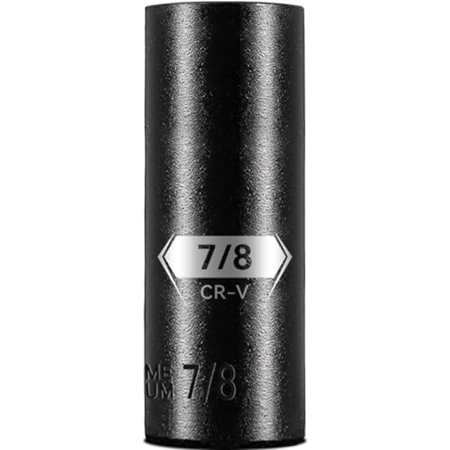 Image of BLACKROBOT 1 /2 Inch Drive 6-Point Deep Socket, 7 /8 inch Deep Impact Socket, CR-V Steel