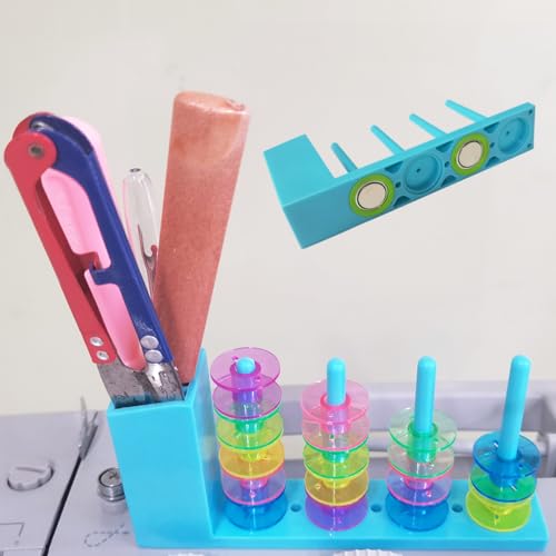 HONEYSEW Magnetic Bobbin Holder – Thread and Bobbin Organizer for