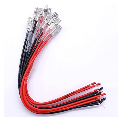 Connecteurs sans soudure pour platine ONECM Sourcingmap 19mm rouge noir 12x