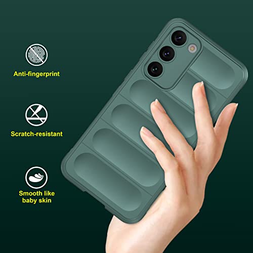 Image of Amazon Brand - Solimo Mobile Cover for Samsung Galaxy S23 Plus (Silicone DarkGreen)