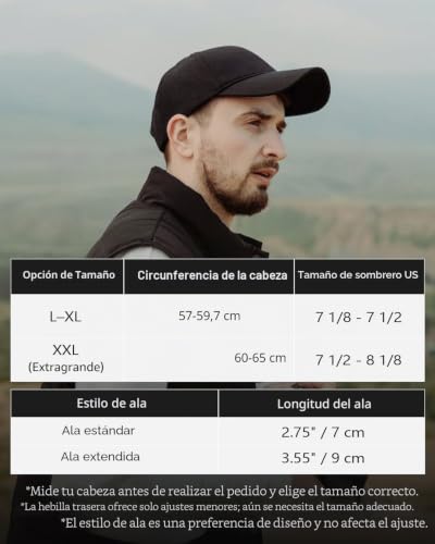 Miniatura 3 de Zylioo Gorra Xl Xxl Gorra Beisbol Hombre Gorras De Golf Running Mujer 55-65