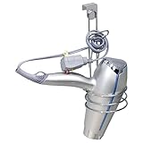 mDesign Organizador de baño - Soporte para secador de Pelo sin Perforaciones en Color Cromado - Ideal también para...