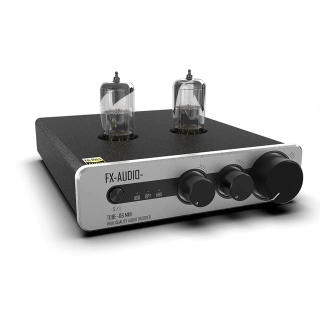 FX-Audio- TUBE-06MKII Tube Preamplifier DAC ES9018K2M Tube 6N3 Pre Amplifier 24Bit/192kHz Subwoofer 