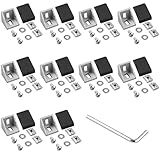 【Lieferumfang】10x Eckverbinder mit Abdeckungen für 30Typ Aluprofil, 20x Innensechskantschrauben, 20x Hammermutter, 20x Abstandshalter, 1x Schraubenschlüssel.