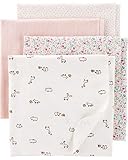 Carter's 4- Pack Flannel Receiving Blankets, Animals