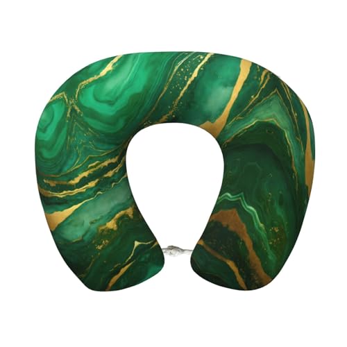 Almohada cervical de espuma viscoelástica negra y oro miniatura 1
