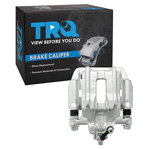Image of TRQ Rear Right Brake Caliper w /Bracket Passenger Side | For 1991-1995 Acura Legend 1996-1998 RL 1995-1998 Honda Odyssey 1996-1999 Isuzu Oasis