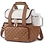 Off White with Light Brown