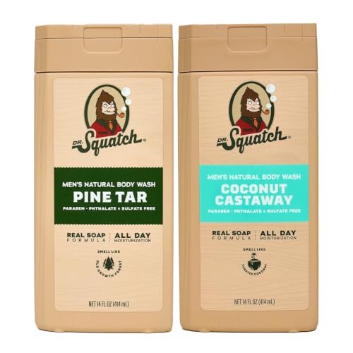 Dr. Squatch Natural Men's Body Wash Shower Gel - Cleansing