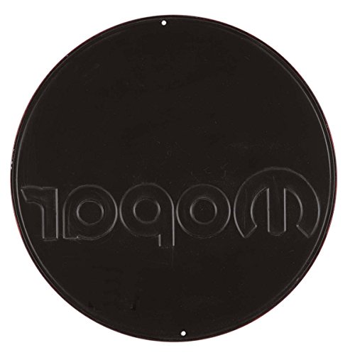 Image of Mopar Powered Since 1937 Round Embossed Metal Sign - Vintage Mopar Sign for Garage or Man Cave