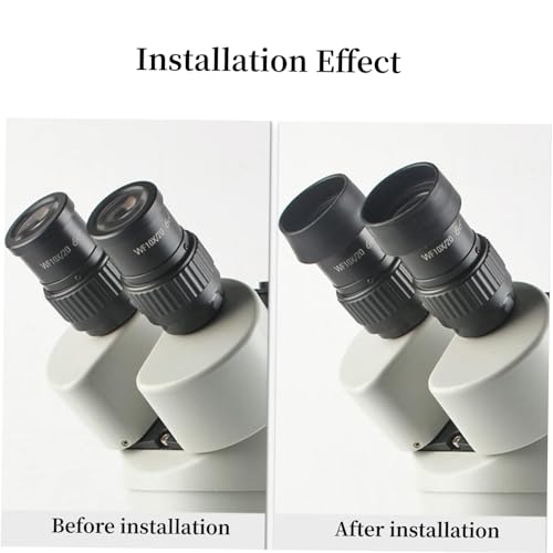 Eyepiece Cover Binocular Eye Cups Replacement - Soft Rubber 36mm Diameter Stereo Microscope Accessory for 32 36mm Microscopes - Flat Angle Eyepiece-KP-H2 Flat Angle