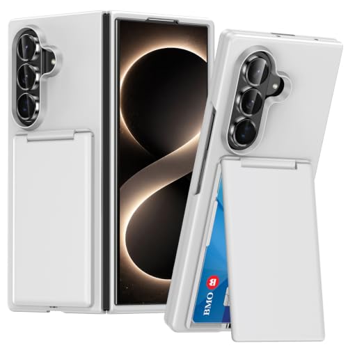 Coque Portefeuille Galaxy Z Fold 8 Ultra transparente au design blanc épuré