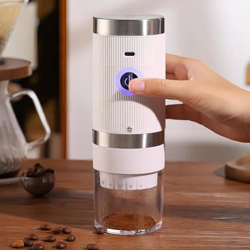 Conical Burr Coffee Grinder - USB Charging Cordless Nut Mill | Rechargeable Conical Burr Grinder, Portable Electric Espresso Machine for Home and Travel Use - Image 3